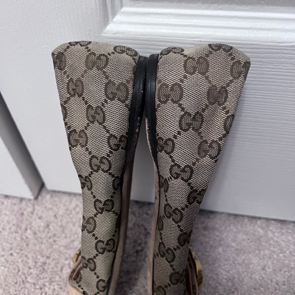 Gucci GG logo ballerina slide in shoe. - Picture 3 of 3